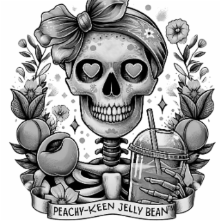 PEACHY-KEEN JELLY BEAN logo