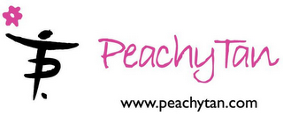 PEACHY TAN WWW.PEACHYTAN.COM logo