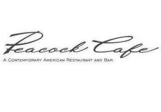 PEACOCK CAFE A CONTEMPORARY AMERICAN RESTAURANT AND BAR logo