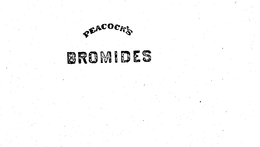 PEACOCK'S BROMIDES logo