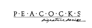 PEACOCKS SIGNATURE SERIES logo