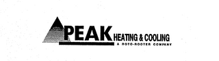 PEAK HEATING & COOLING A ROTO-ROOTER COMPANY logo