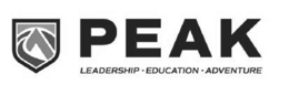 PEAK LEADERSHIP EDUCATION ADVENTURE logo