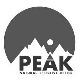 PEAK NATURAL. EFFECTIVE. BETTER. logo