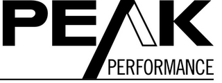 PEAK PERFORMANCE logo