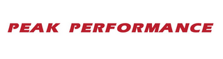 PEAK PERFORMANCE logo