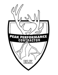 PEAK PERFORMANCE CONTRACTOR ELK logo