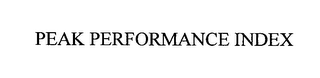 PEAK PERFORMANCE INDEX logo