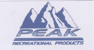 PEAK RECREATIONAL PRODUCTS logo