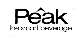 PEAK THE SMART BEVERAGE logo