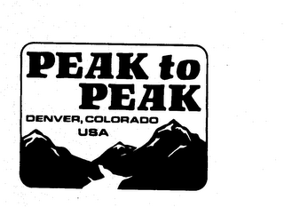 PEAK TO PEAK DENVER, COLORADO USA logo
