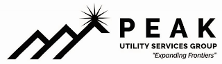 PEAK UTILITY SERVICES GROUP "EXPANDING FRONTIERS" logo