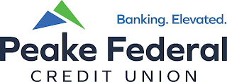 PEAKE FEDERAL CREDIT UNION BANKING. ELEVATED. logo
