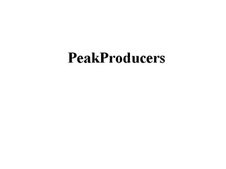 PEAKPRODUCERS logo