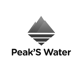 PEAK'S WATER logo