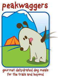 PEAKWAGGERS GOURMET DEHYDRATED DOG MEALS FOR THE TRAILS AND BEYOND logo