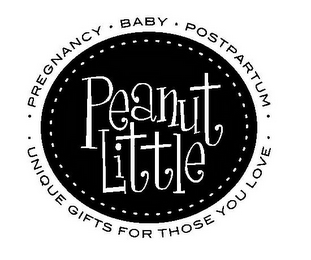 PEANUT LITTLE PREGNANCY BABY POSTPARTUM UNIQUE GIFTS FOR THOSE YOU LOVE logo