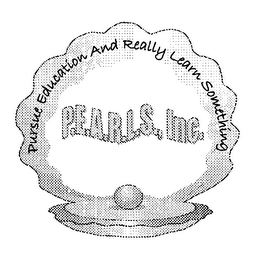 P.E.A.R.L.S., INC. PURSUE EDUCATION AND REALLY LEARN SOMETHING logo