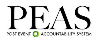 PEAS POST EVENT ACCOUNTABILITY SYSTEM logo