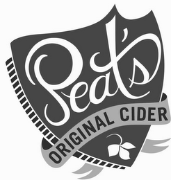 PEAT'S ORIGINAL CIDER logo