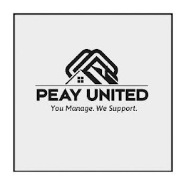 PEAY UNITED YOU MANAGE. WE SUPPORT. logo