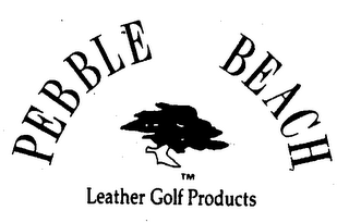 PEBBLE BEACH LEATHER GOLF PRODUCTS logo