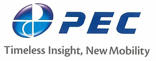 PEC TIMELESS INSIGHT, NEW MOBILITY logo