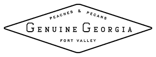 PECANS & PEACHES GENUINE GEORGIA FORT VALLEY logo