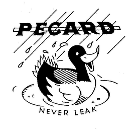 PECARD NEVER LEAK logo