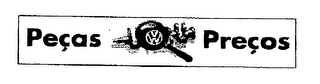 PECAS PRECOS VW logo