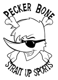 PECKER BONE STRAIT UP SPORTS logo