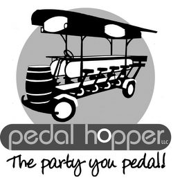 PEDAL HOPPER LLC THE PARTY YOU PEDAL! logo