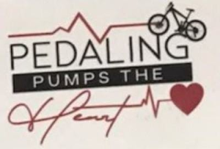 PEDALING PUMPS THE HEART logo