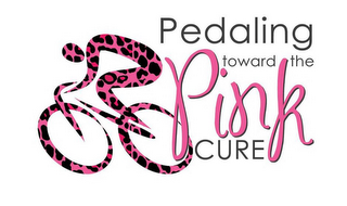 PEDALING TOWARD THE PINK CURE logo
