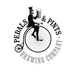 PEDALS & PINTS · BREWING COMPANY logo