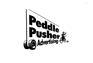 PEDDLE PUSHER ADVERTISING logo