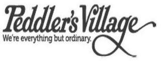 PEDDLER'S VILLAGE WE'RE EVERYTHING BUT ORDINARY. logo