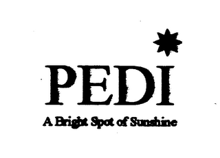 PEDI A BRIGHT SPOT OF SUNSHINE logo