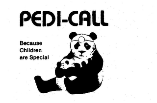 PEDI-CALL BECAUSE CHILDREN ARE SPECIAL logo