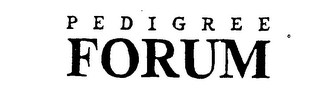PEDIGREE FORUM logo