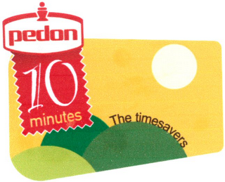 PEDON 10 MINUTES THE TIMESAVERS logo