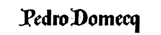 PEDRO DOMECQ logo