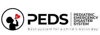 PEDS PEDIATRIC EMERGENCY DISASTER SYSTEM BEST SYSTEM FOR A CHILD'S WORST DAY logo