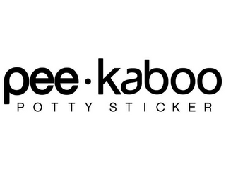 PEE KABOO POTTY · STICKER logo