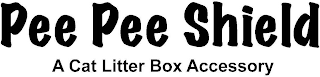 PEE PEE SHIELD A CAT LITTER BOX ACCESSORY logo