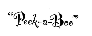 "PEEK-A-BOO" logo