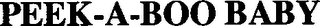 PEEK-A-BOO BABY logo