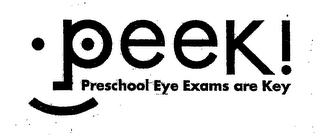 PEEK! PRESCHOOL EYE EXAMS ARE KEY logo