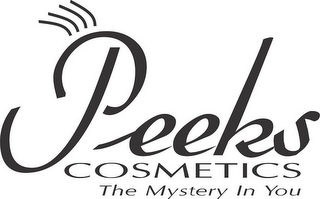 PEEKS COSMETICS THE MYSTERY IN YOU logo