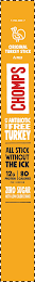 PEEL HERE ORIGINAL TURKEY STICK MILD CHOMPS MADE WITH ANTIBIOTIC FREE TURKEY ALL STICK WITHOUT THE ICK 12 G PROTEIN 80 CALORIES PER SERVING ZERO SUGAR NOT A LOW CALORIE SNACK